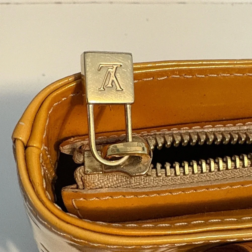 Vibrant Louis Vuitton Mustard Vernise Tote with COA - Picture 4 of 16